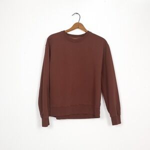 Colorful Standard Organic Cotton Crew Neck Sweatshirt in brown- Small